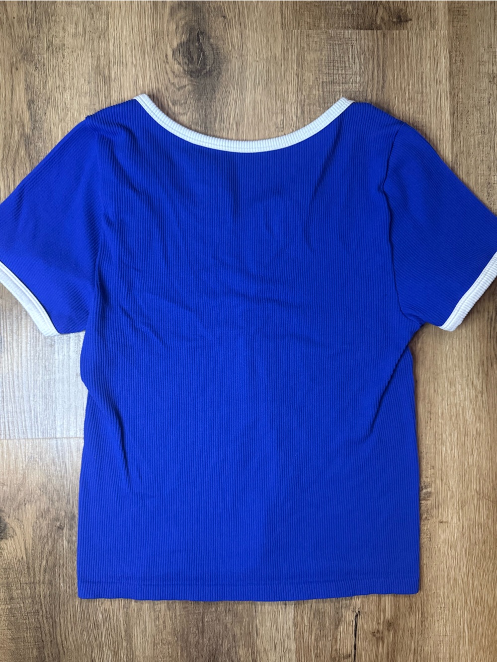 Eye Candy Ribbed Ringer Tee - Picture 7 of 7